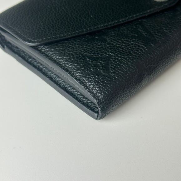 💎✨Authentic Louis Vuitton Sarah Wallet Black Monogram Empreinte Leather - Picture 11 of 14